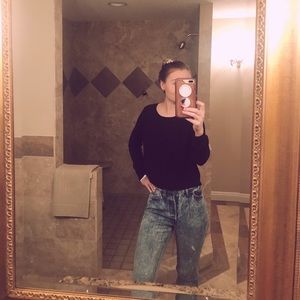 FOREVER 21 black lace top!!!